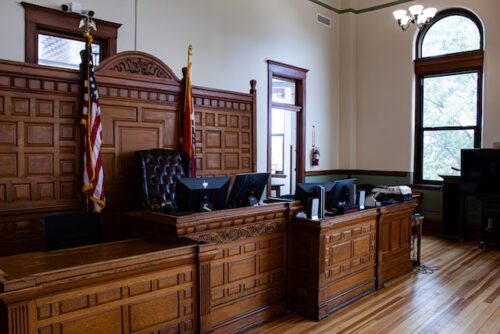 inside of a court room